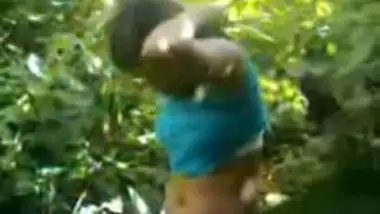 Village maid outdoor sex in forest with owner
