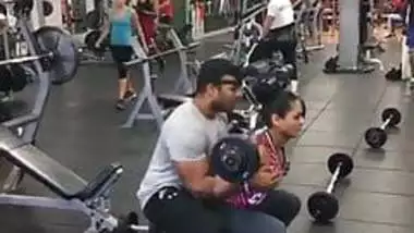 Boob Press By Trainer Sex - Gym Trainer - Indian Porn Tube Video