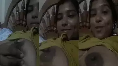 Dehati milking boobs show selfie MMS video