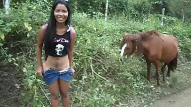 Xxx Female Stops By Horses To Touch Desi Animals And Pee In Sex Video -  Indian Porn Tube Video