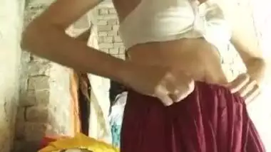 Indian aunty thinks it's a good day to put on clothes on the camera