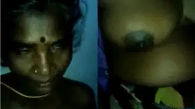 Mature Indian makes her XXX breasts public and boy touches sex nipples