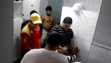 Desi Group sex inside washroom with a desi girl