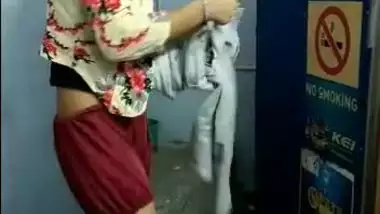 Wearing clothes after fucking, captured