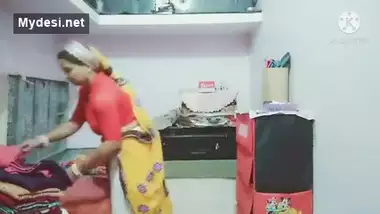 Indian Mom Dress Changing In Fron Of Son