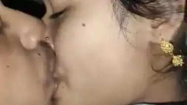 Beautiful Newly Married Wife Boob Sucking & Kissing