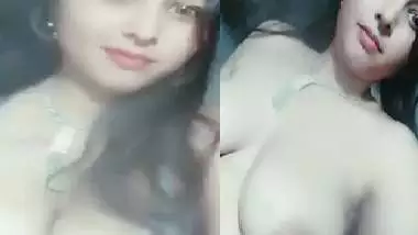Indian GF topless big boobs showing selfie