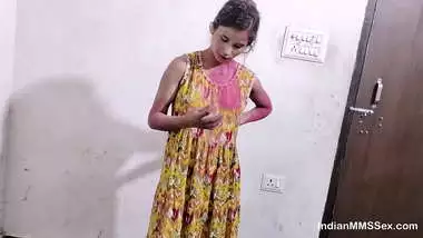 Indian Devar Bhabhi Playing Holi And Getting Horny Enagaged in Hot Sex